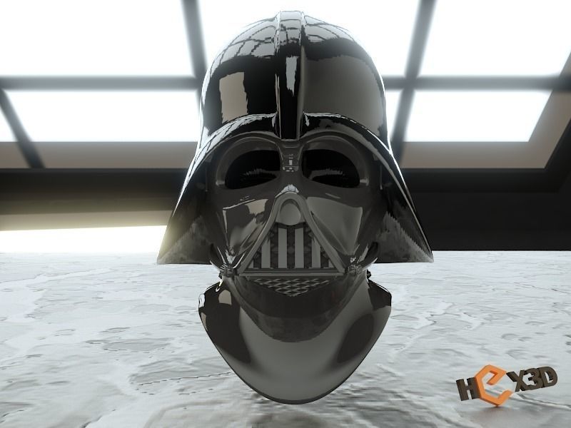 3D Printable Darth Vader Helmet - With Reveal Face Mask 3D print model_1