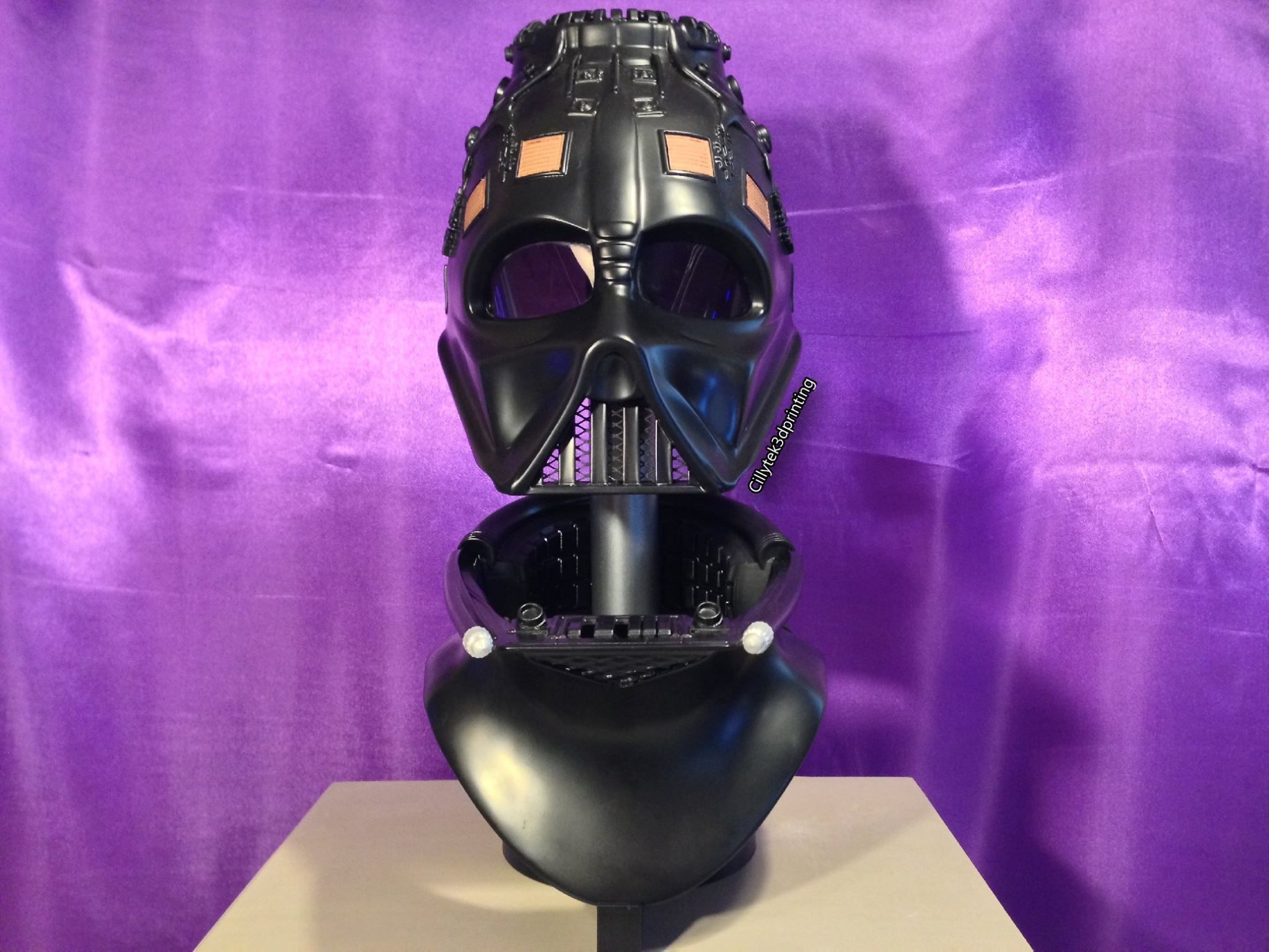 3D Printable Darth Vader Helmet - With Reveal Face Mask 3D print model_5