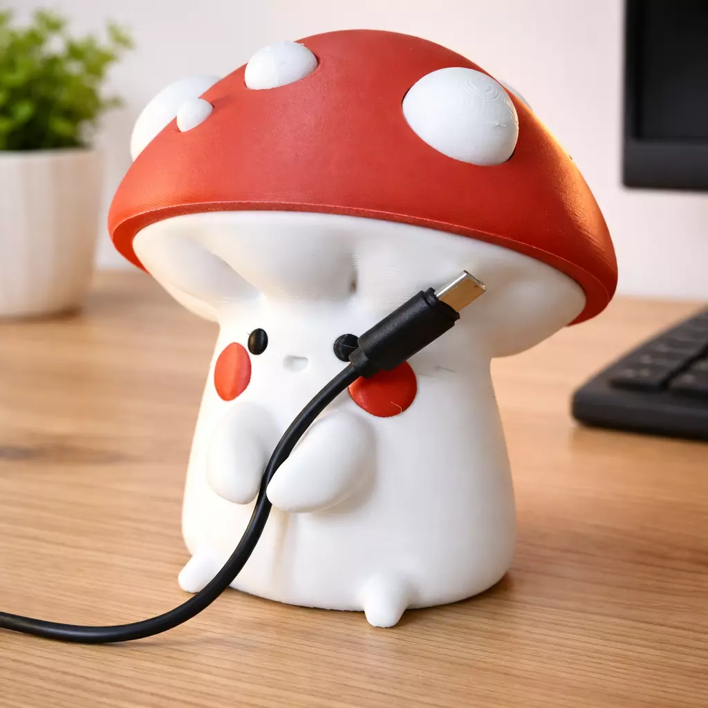 Mushroom Multicolor 3MF Bambu Lab AMS Ready 3D Printable 3D print model