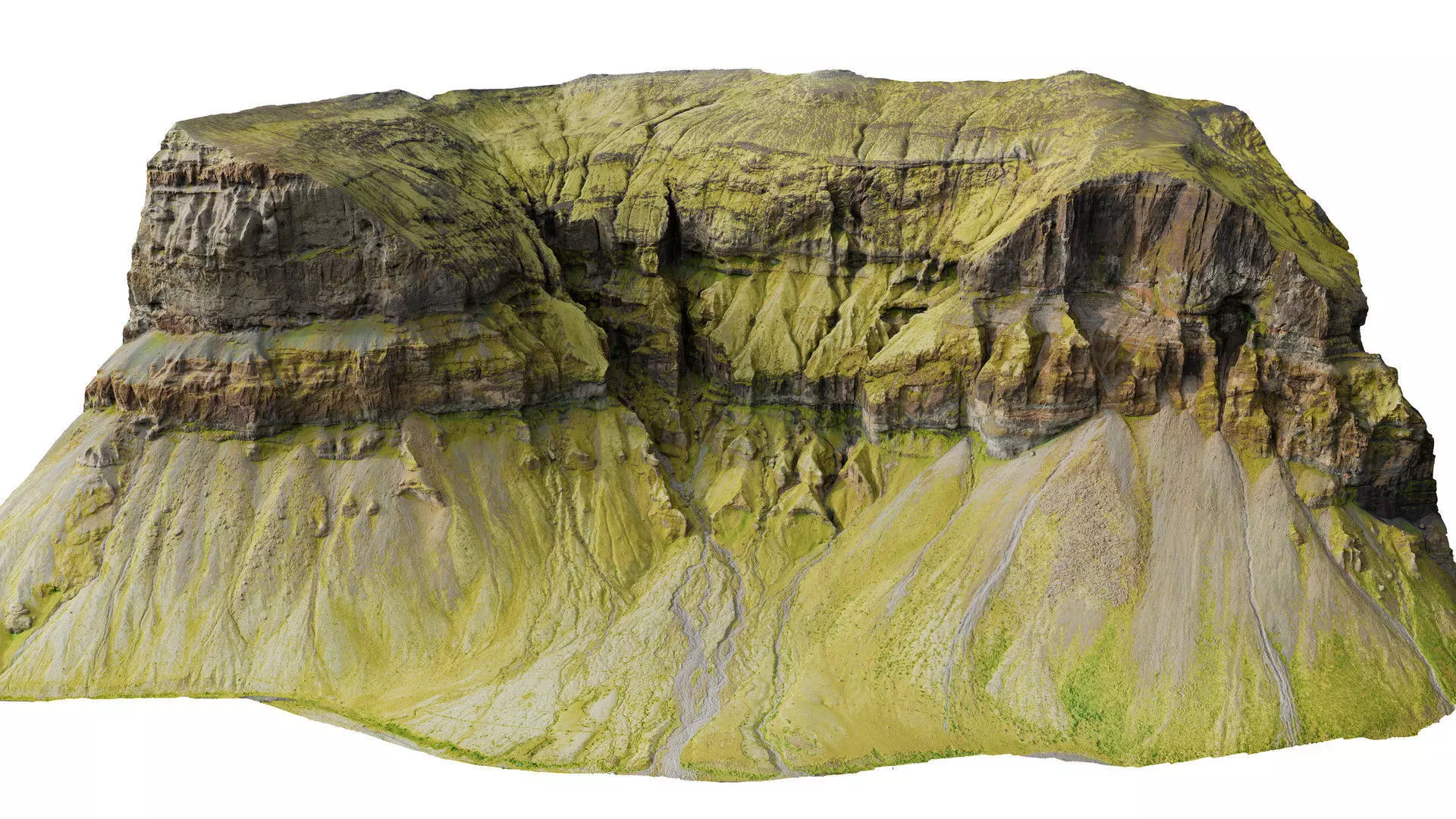 Icelandic Mountain Low-poly 3D model