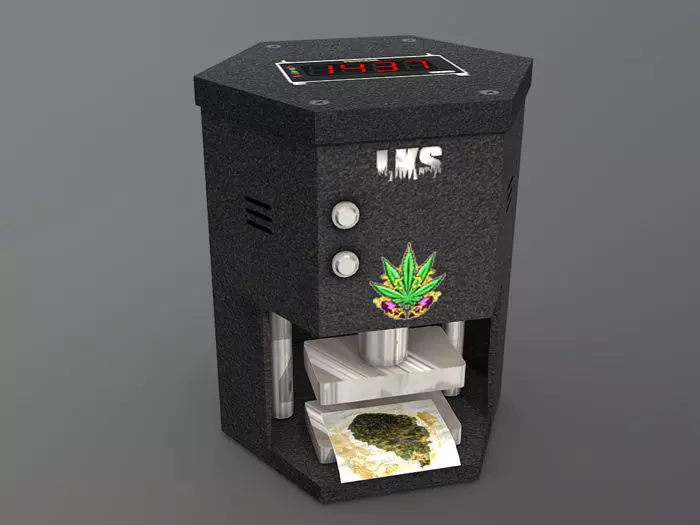 Cannabis Rosin Press Machine High Detail Game Ready Low-poly 3D model