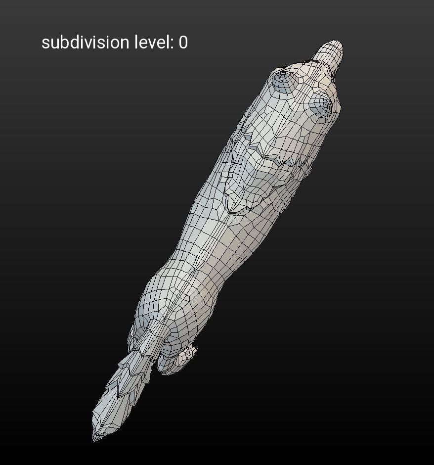 Lowpoly fantasy wolf Low-poly 3D model_10