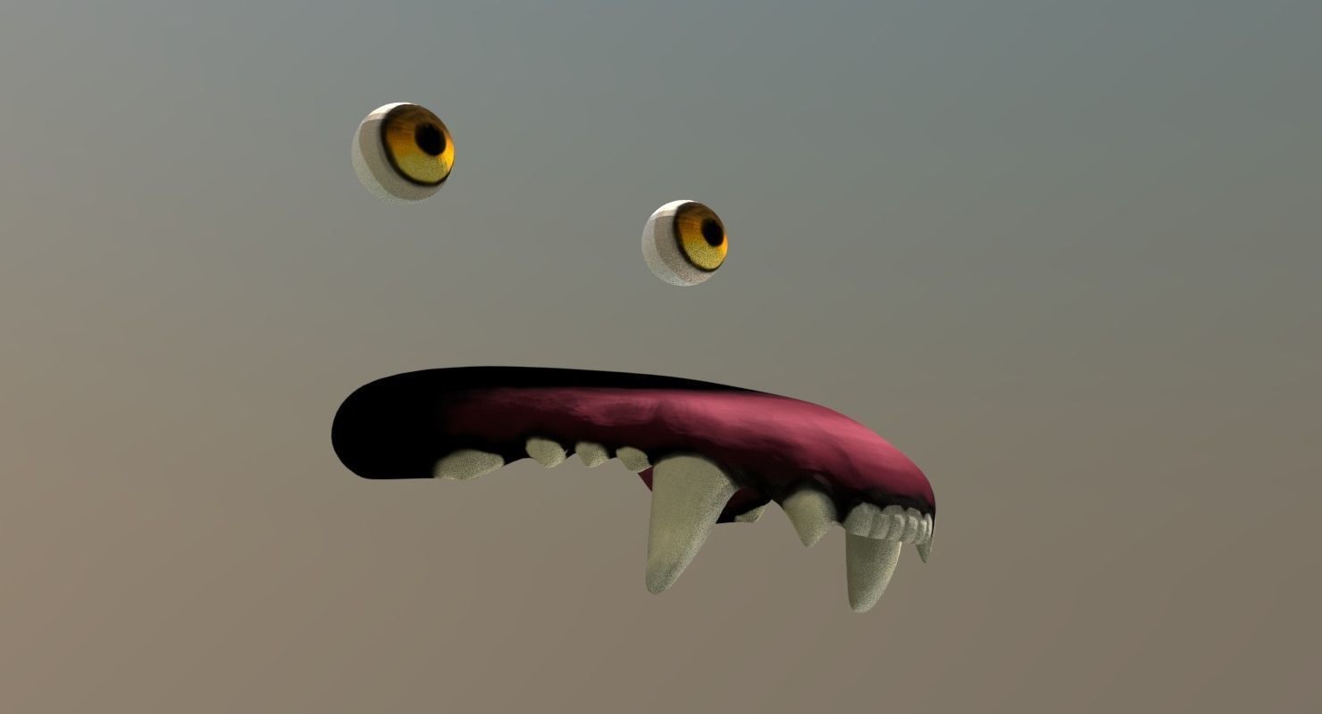 Lowpoly fantasy wolf Low-poly 3D model_24