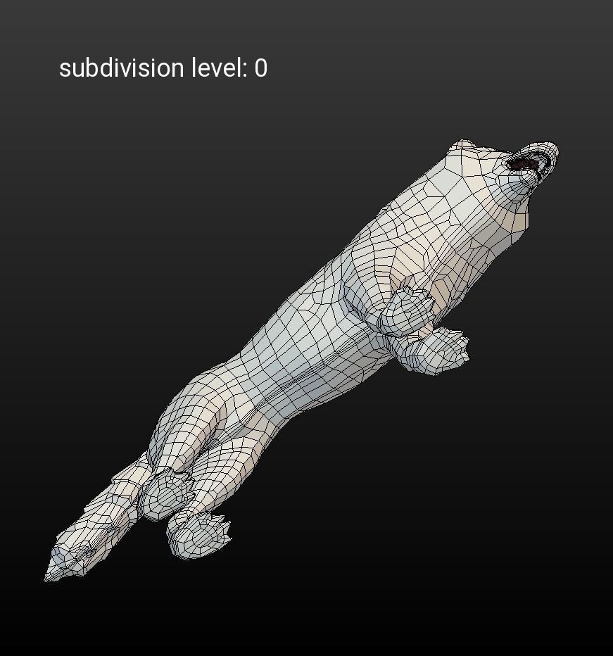 Lowpoly fantasy wolf Low-poly 3D model_8