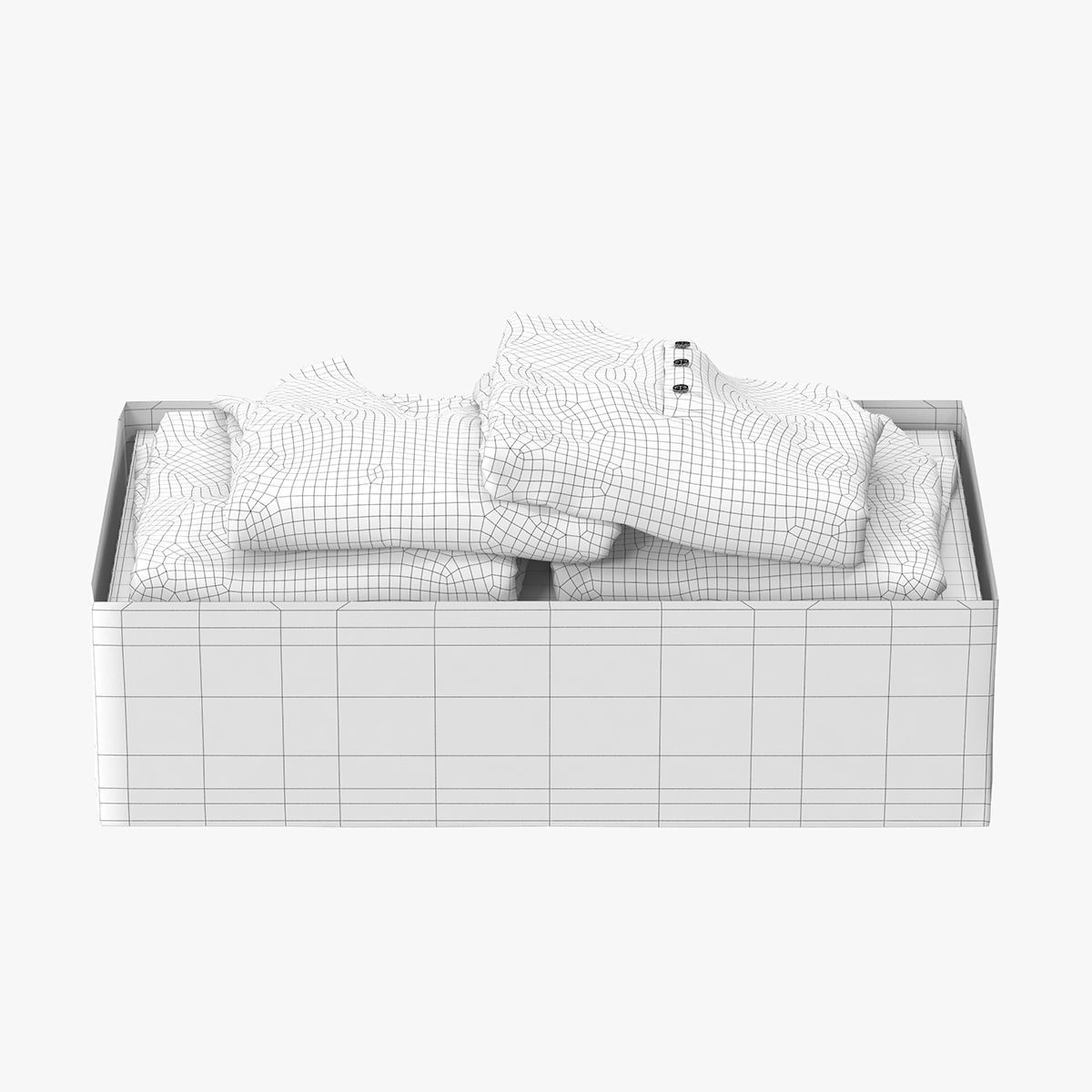 Wardrobe with Clothes 3D model_26