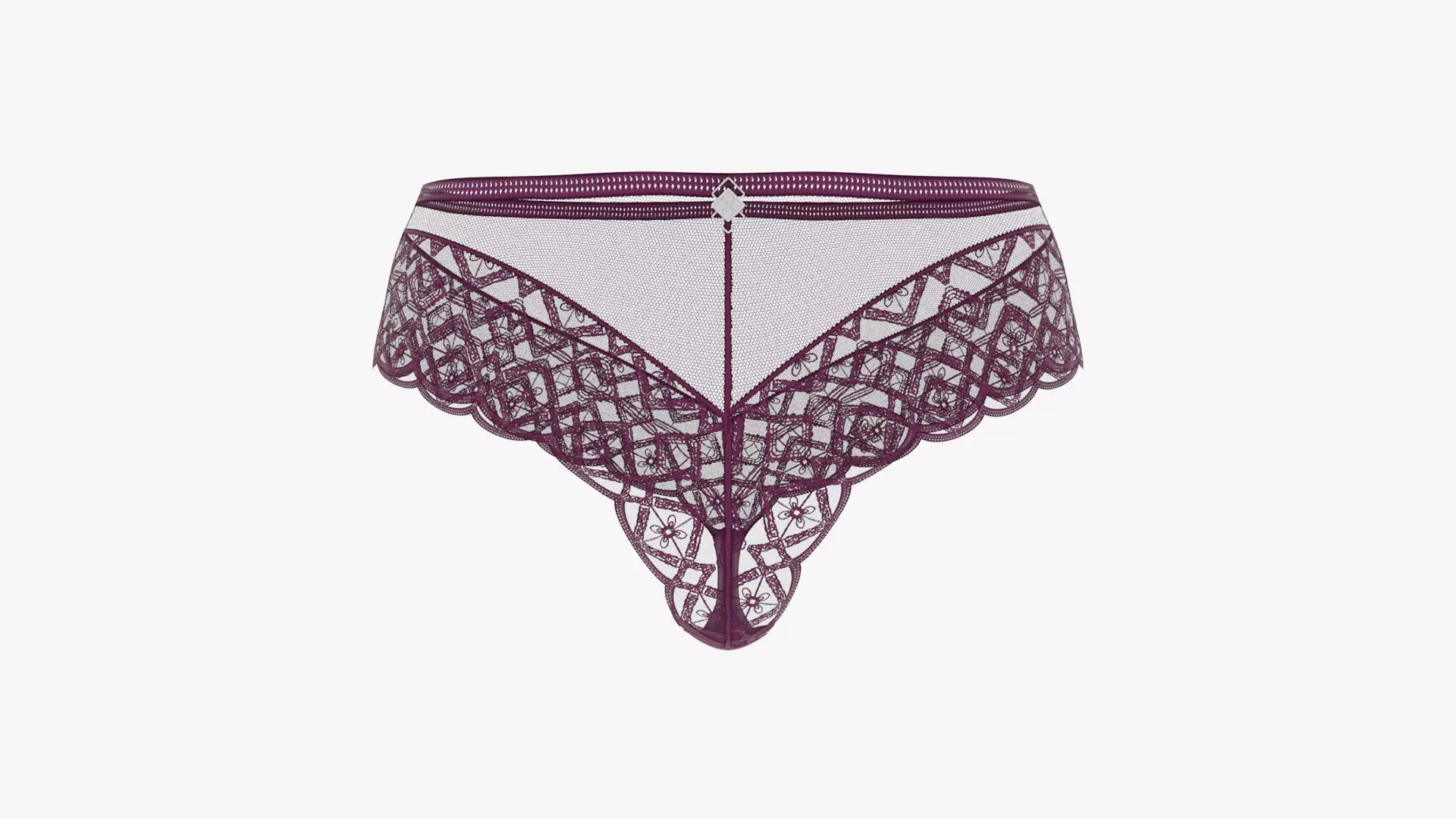 Lace Hipster SS99 Low-poly 3D model