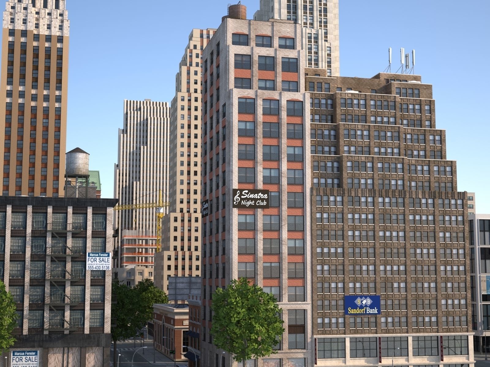 River City Low-poly 3D model_32