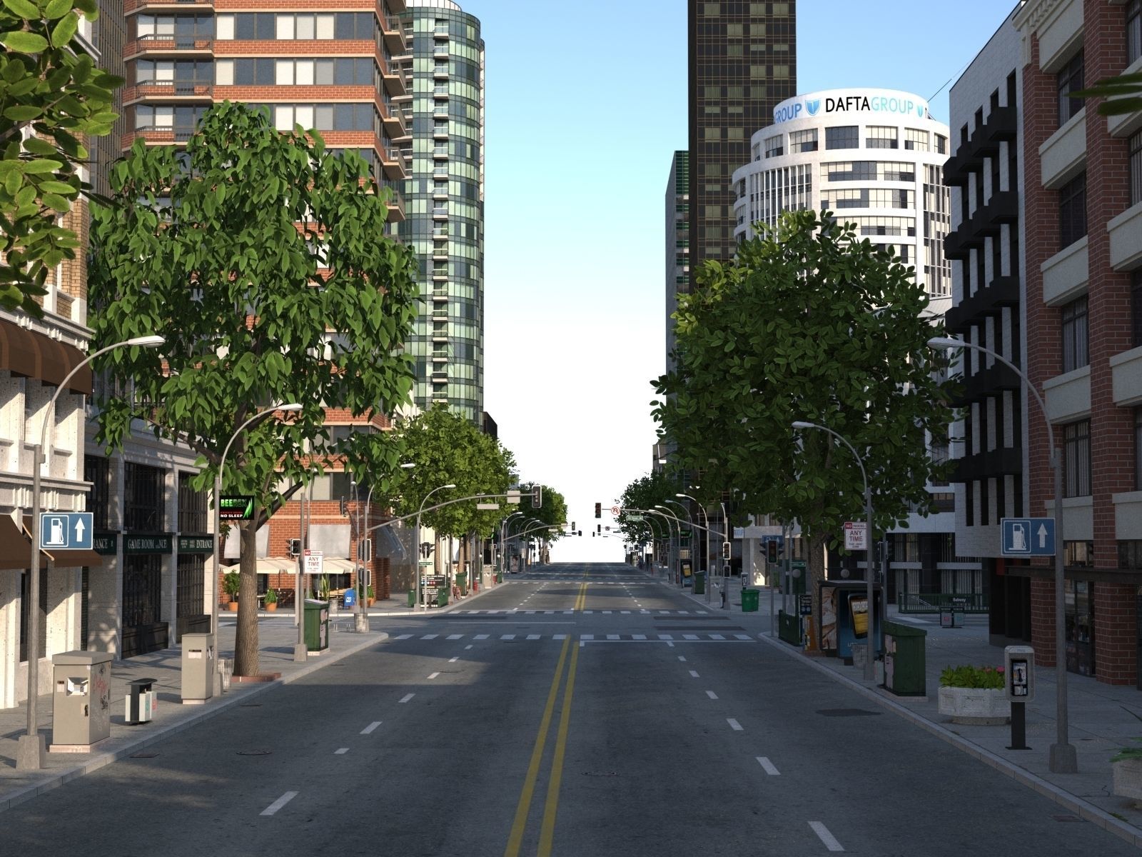 River City Low-poly 3D model_52