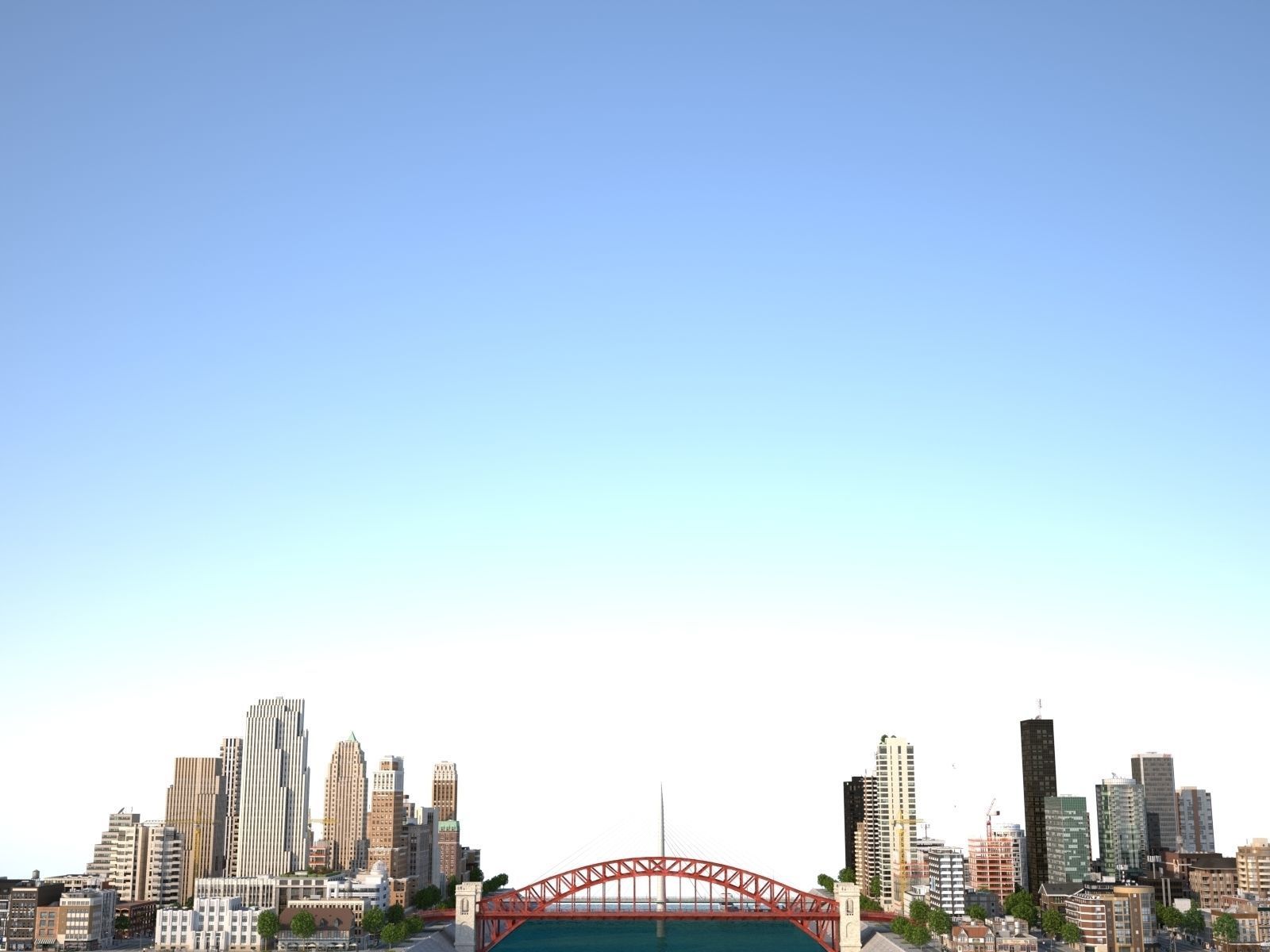 River City Low-poly 3D model_67