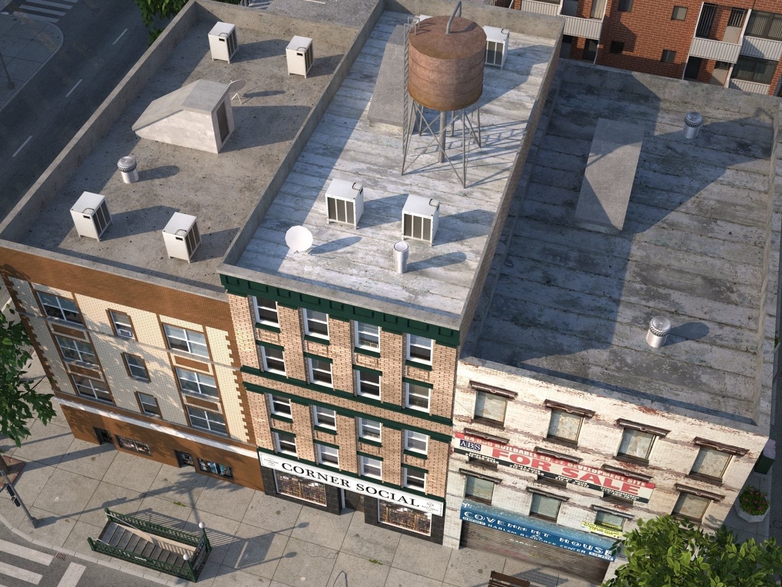 River City Low-poly 3D model_64