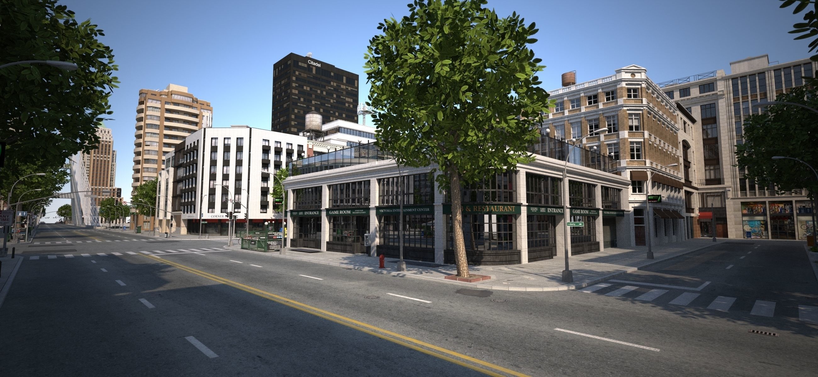 River City Low-poly 3D model_56