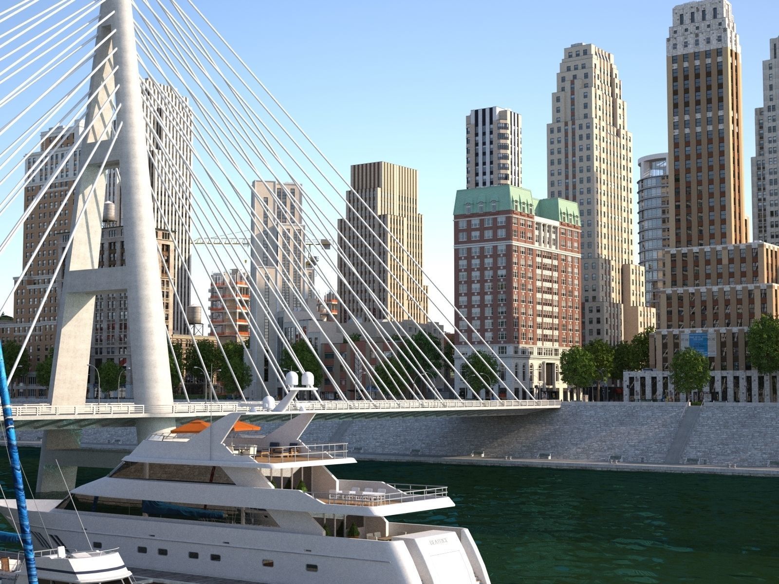 River City Low-poly 3D model_51