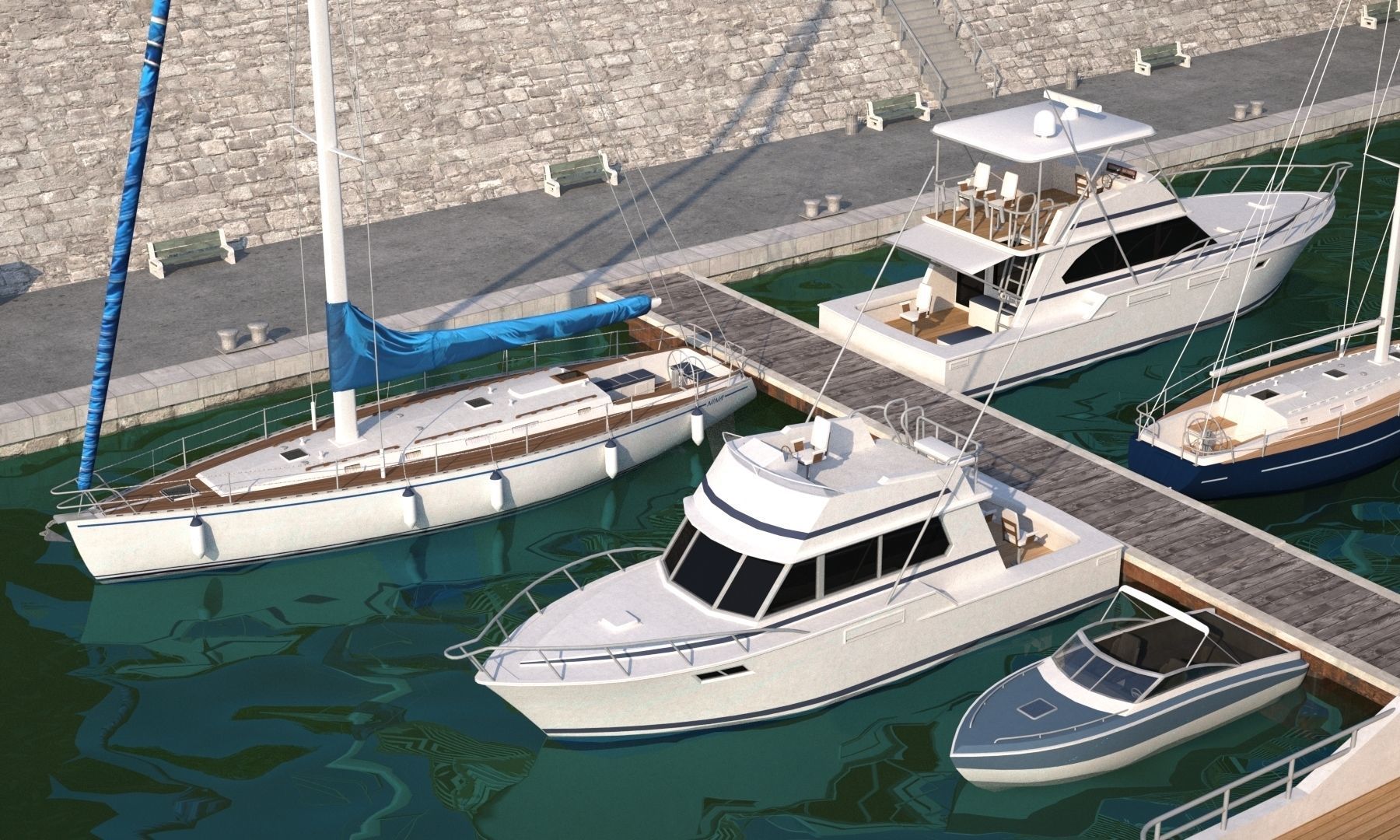 River City Low-poly 3D model_42