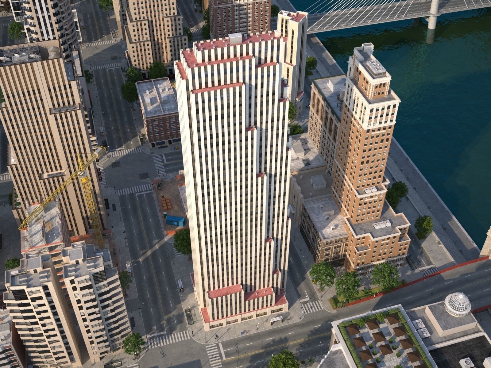 River City Low-poly 3D model_60