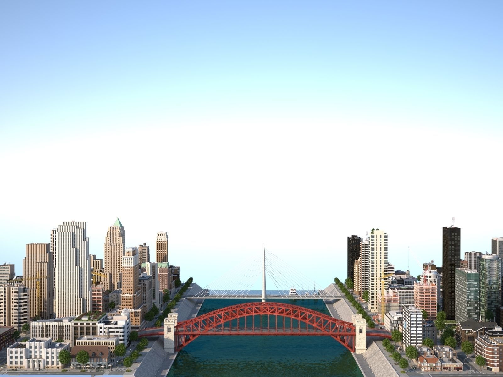 River City Low-poly 3D model_63