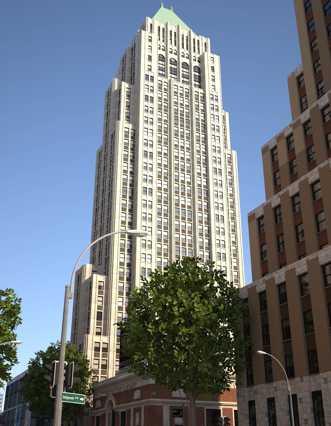 River City Low-poly 3D model_29