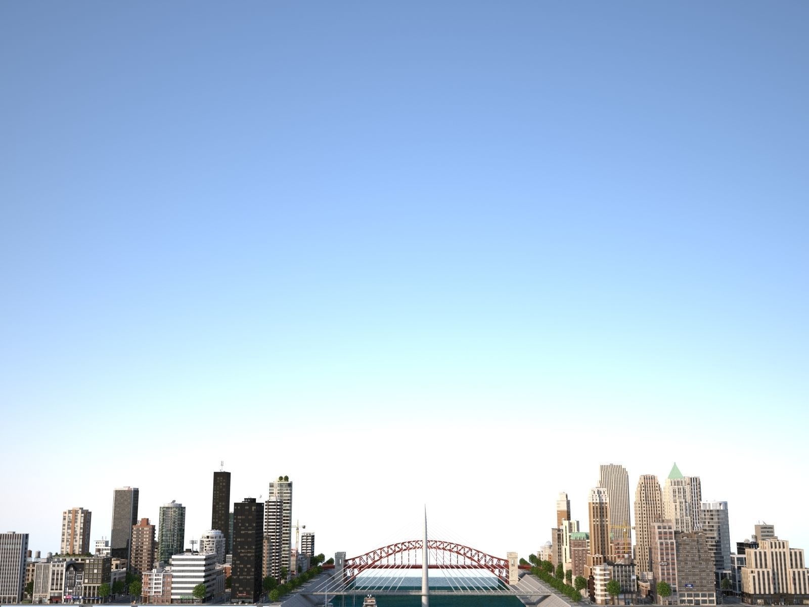 River City Low-poly 3D model_68