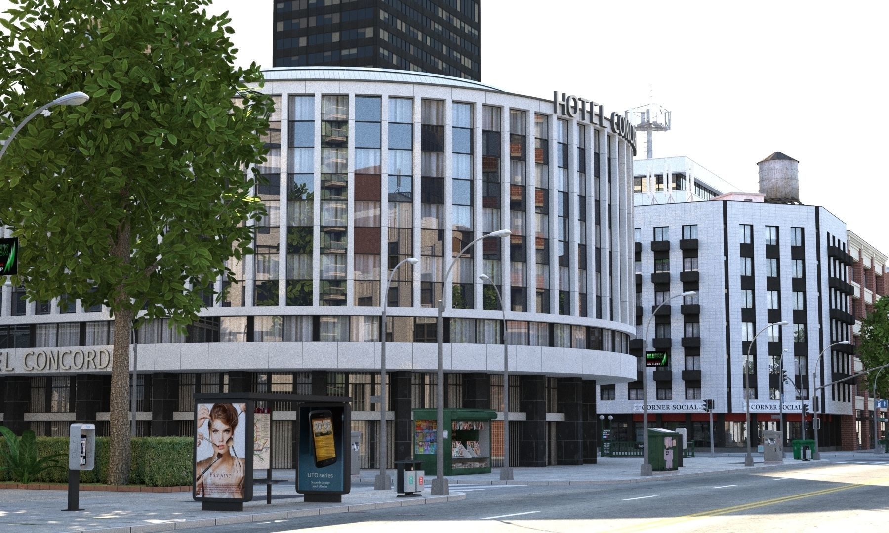 River City Low-poly 3D model_45