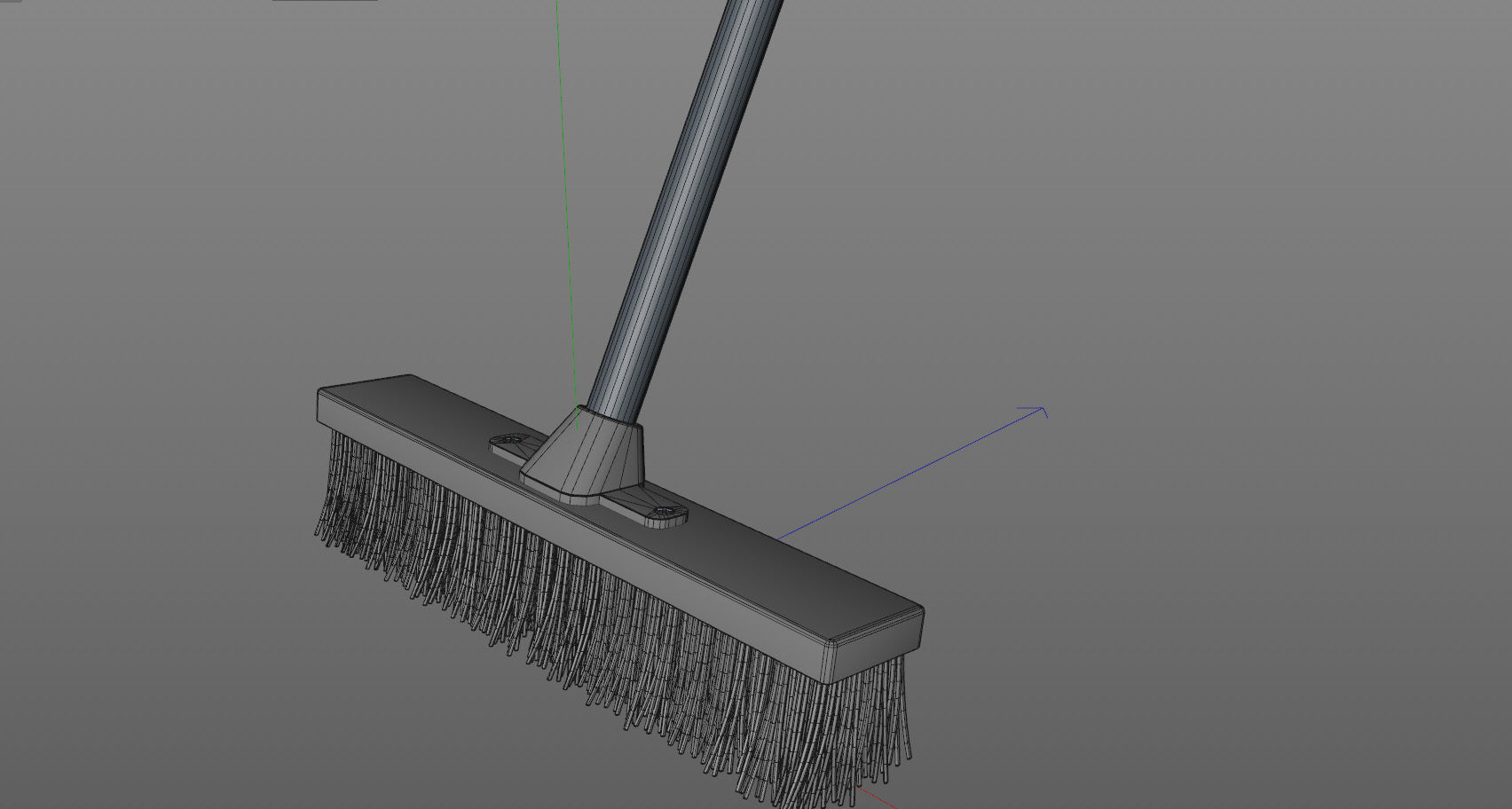 Broom with shovel bucket and brush mat and tex included 3D model_6