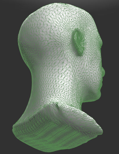 Detailed head 3 3D print model_4