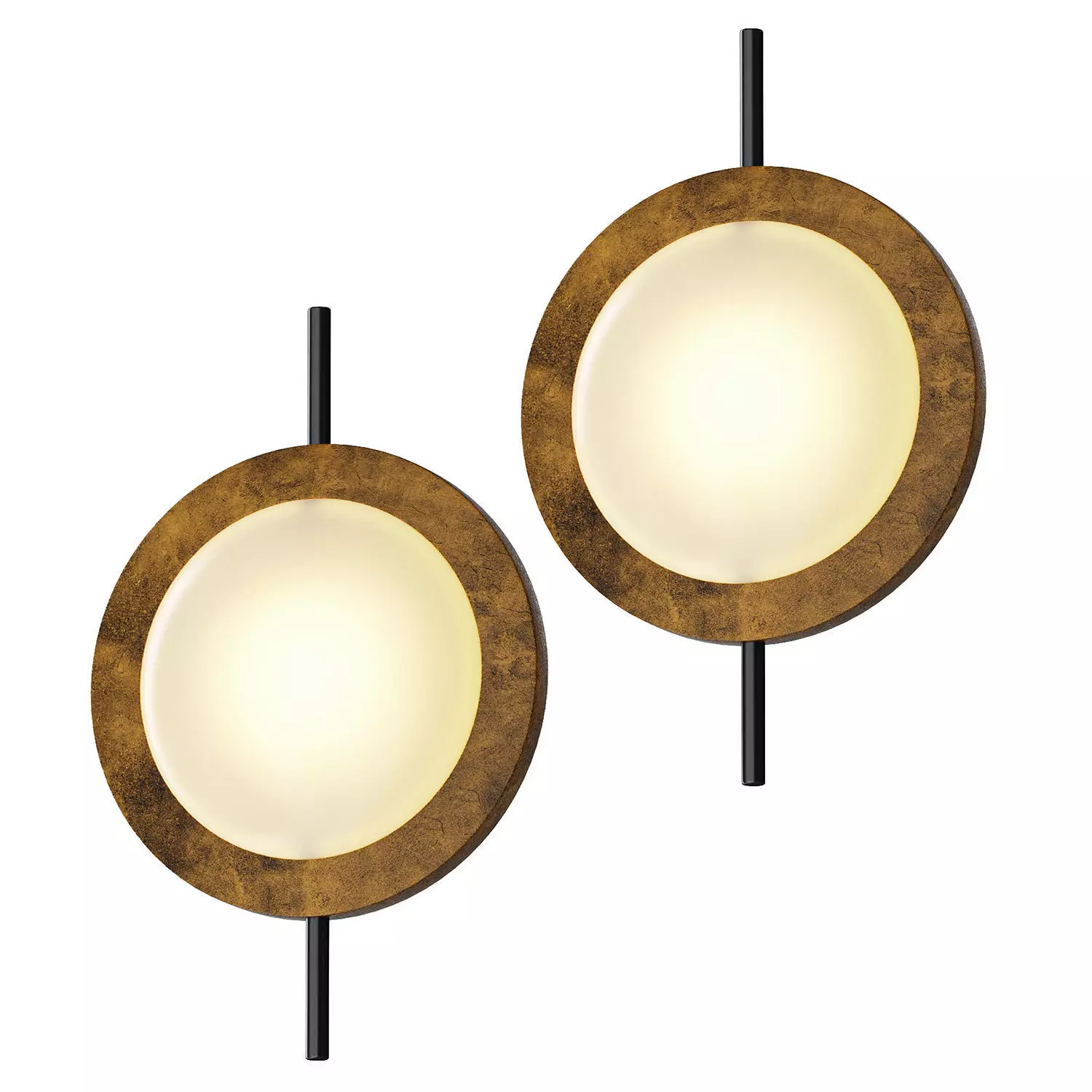 A Pair Of Modern Eye Wall Sconces By Stilnovo 3D model