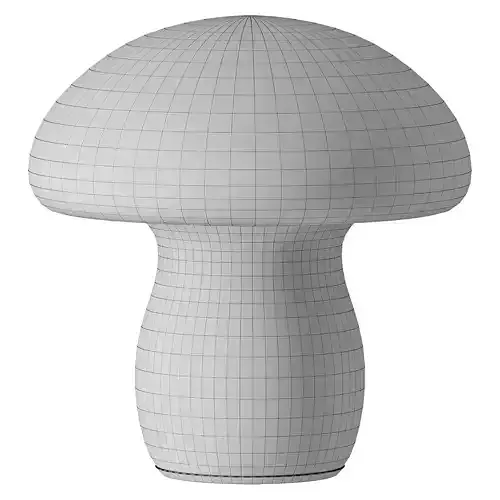 Alabaster Modern Mushroom Table Lamp 3D model 2