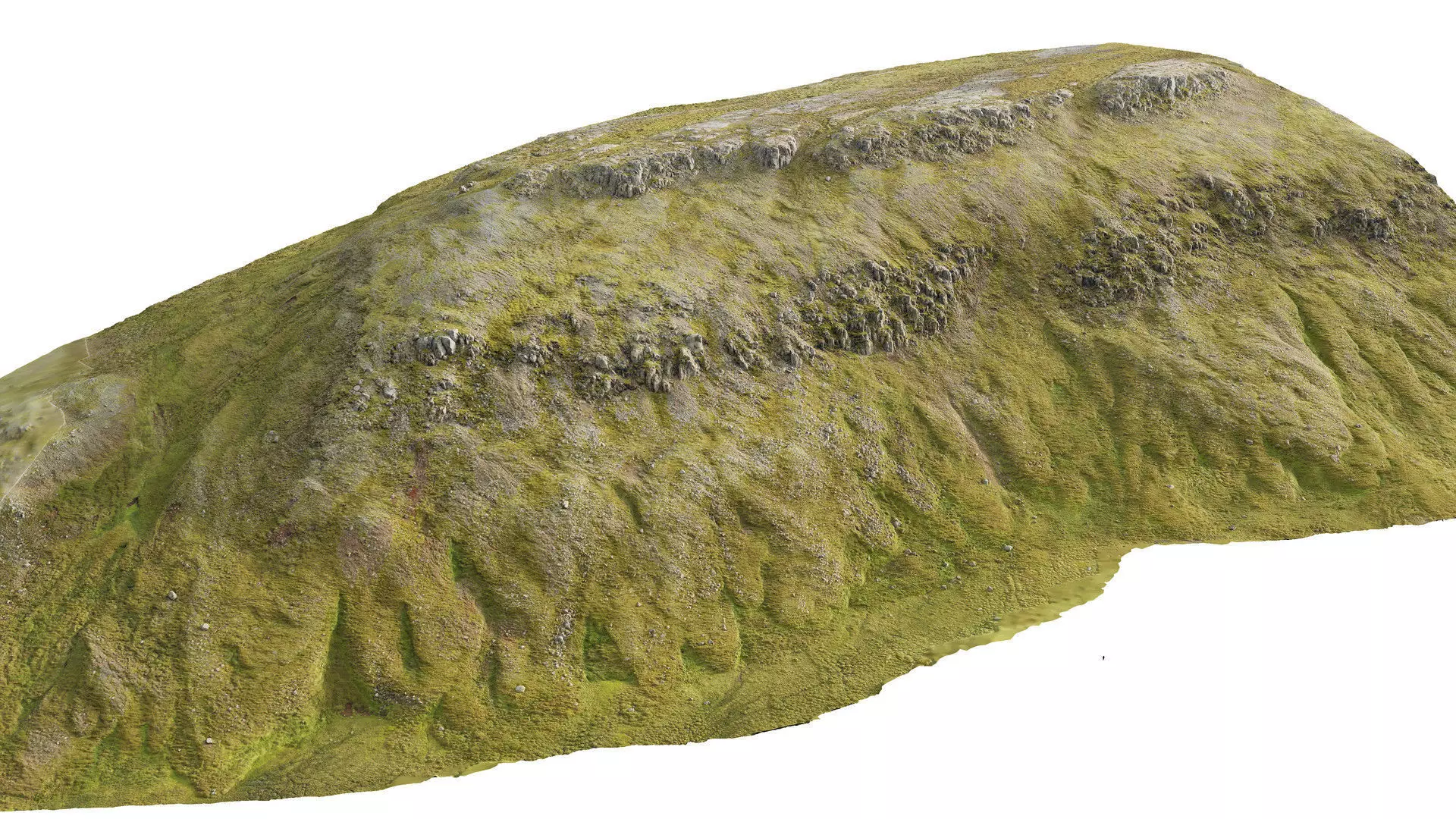 Green Hills A Low-poly 3D model