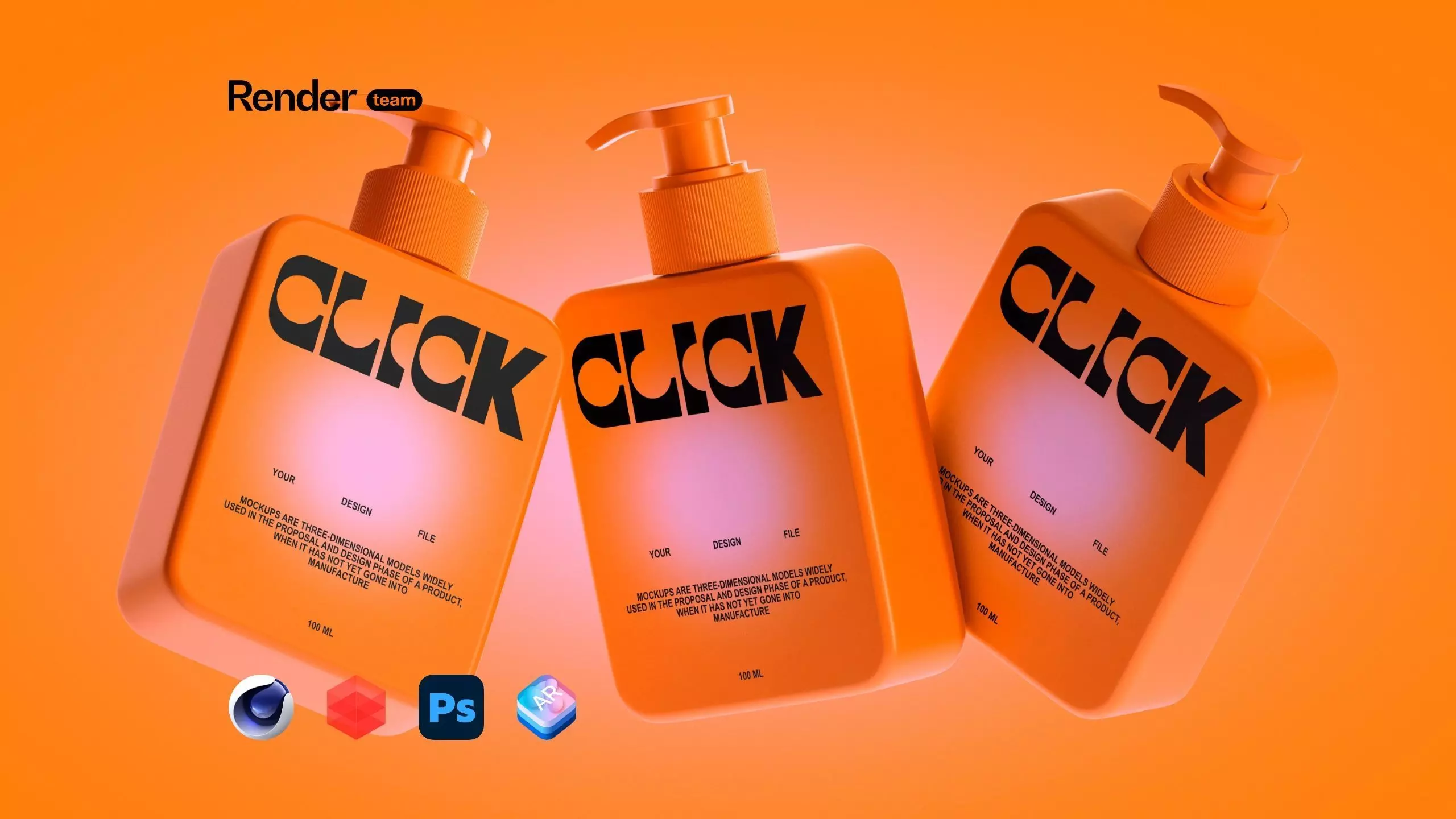 Dispenser Pump Bottle 3D model