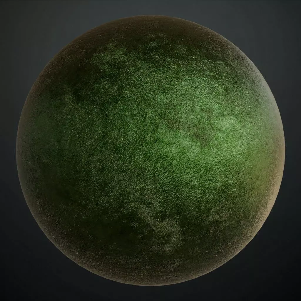 Green Painted Metal PBR Seamless Texture