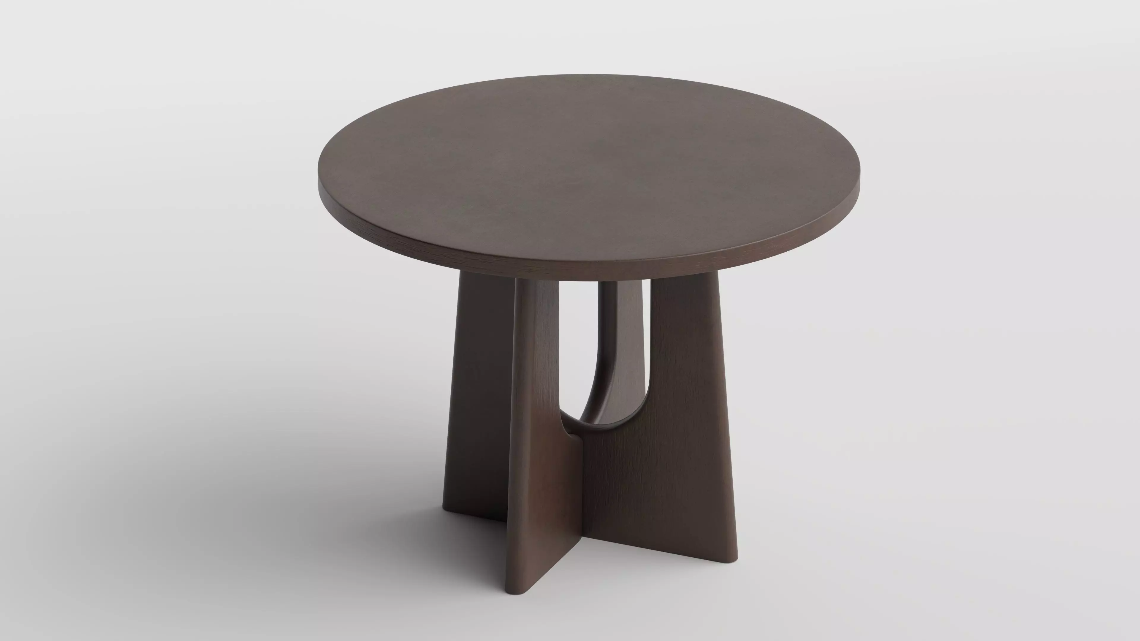 Wooden Round Table 3D model