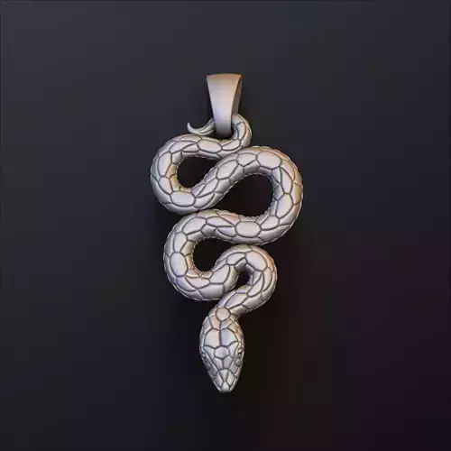 Snake Pendant v3 Hollowed