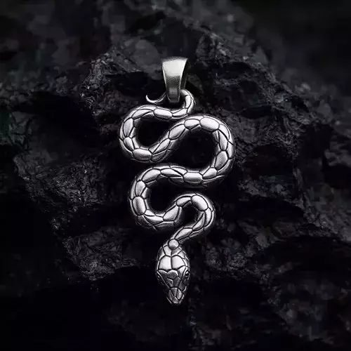 Snake Pendant v3 Hollowed