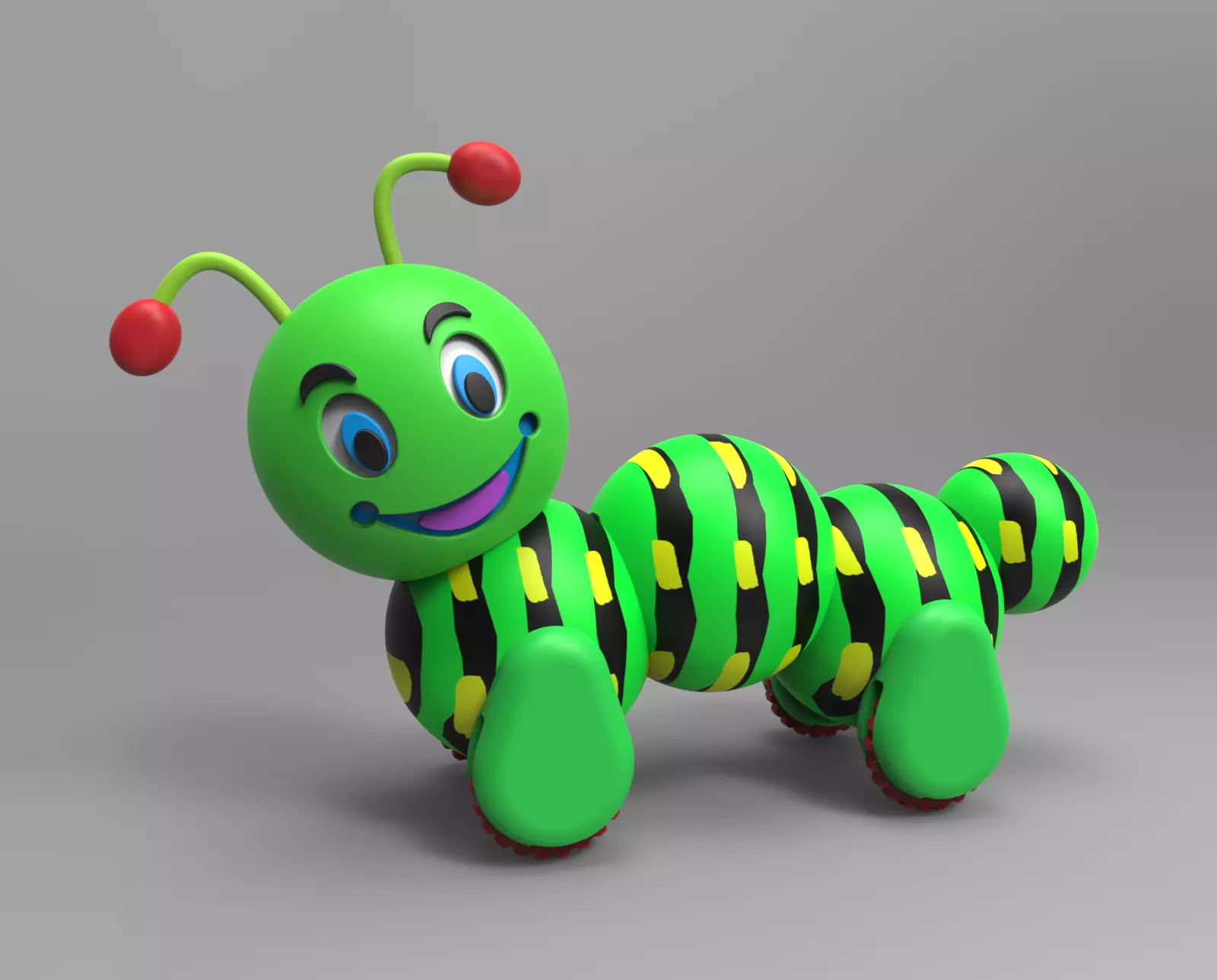 Caterpillar Toy 3D print model
