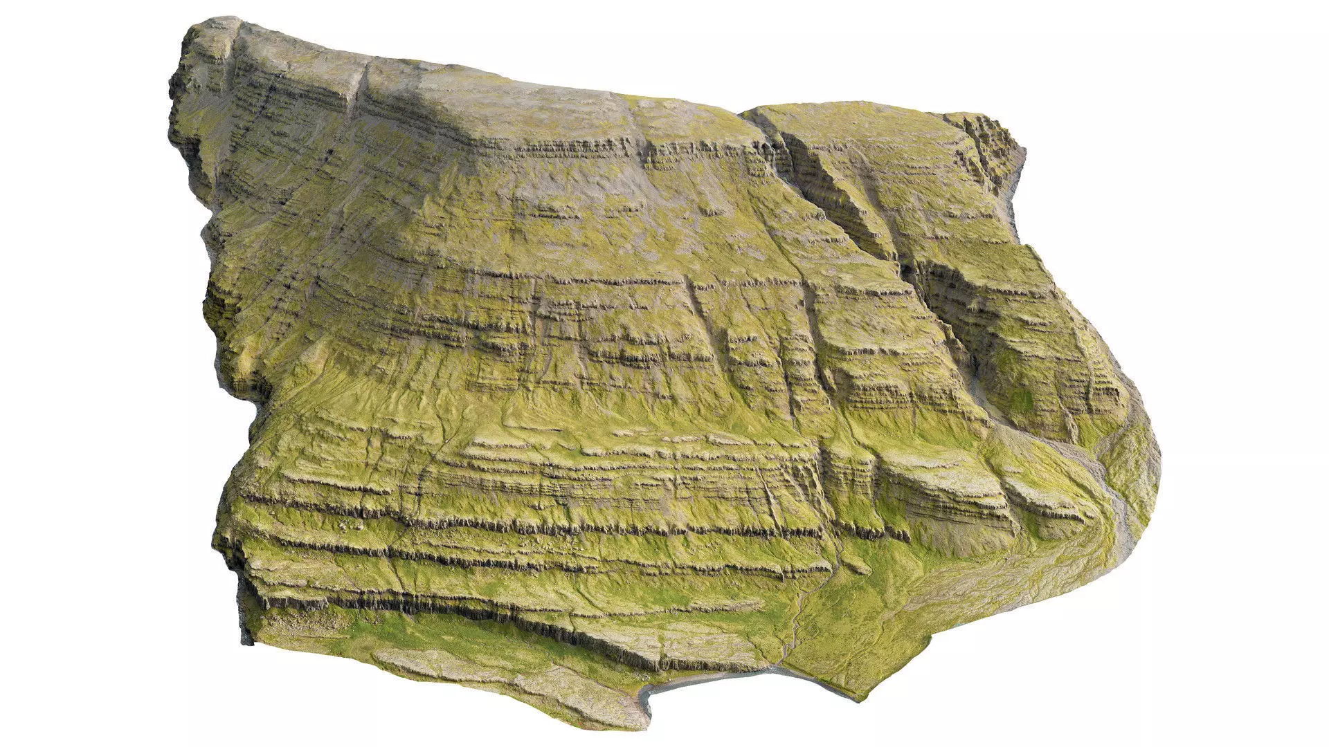 Icelandic Mountain Low-poly 3D model