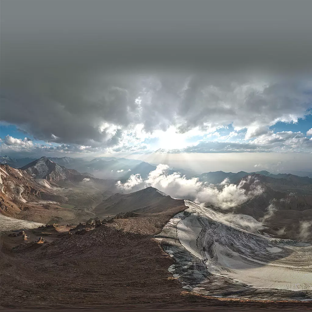 HDR - Molodezhniy peak 3D model