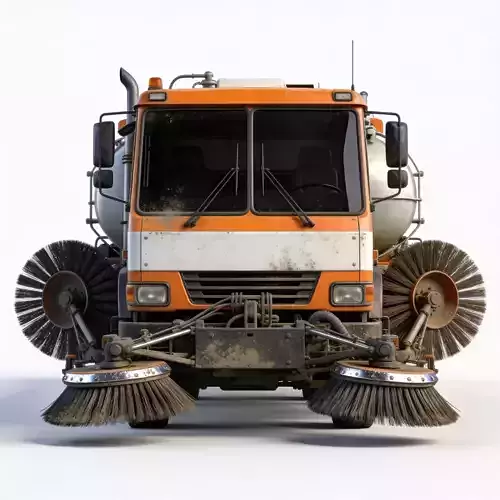 Realistic Street Sweeper Truck 3D Model 3d model
