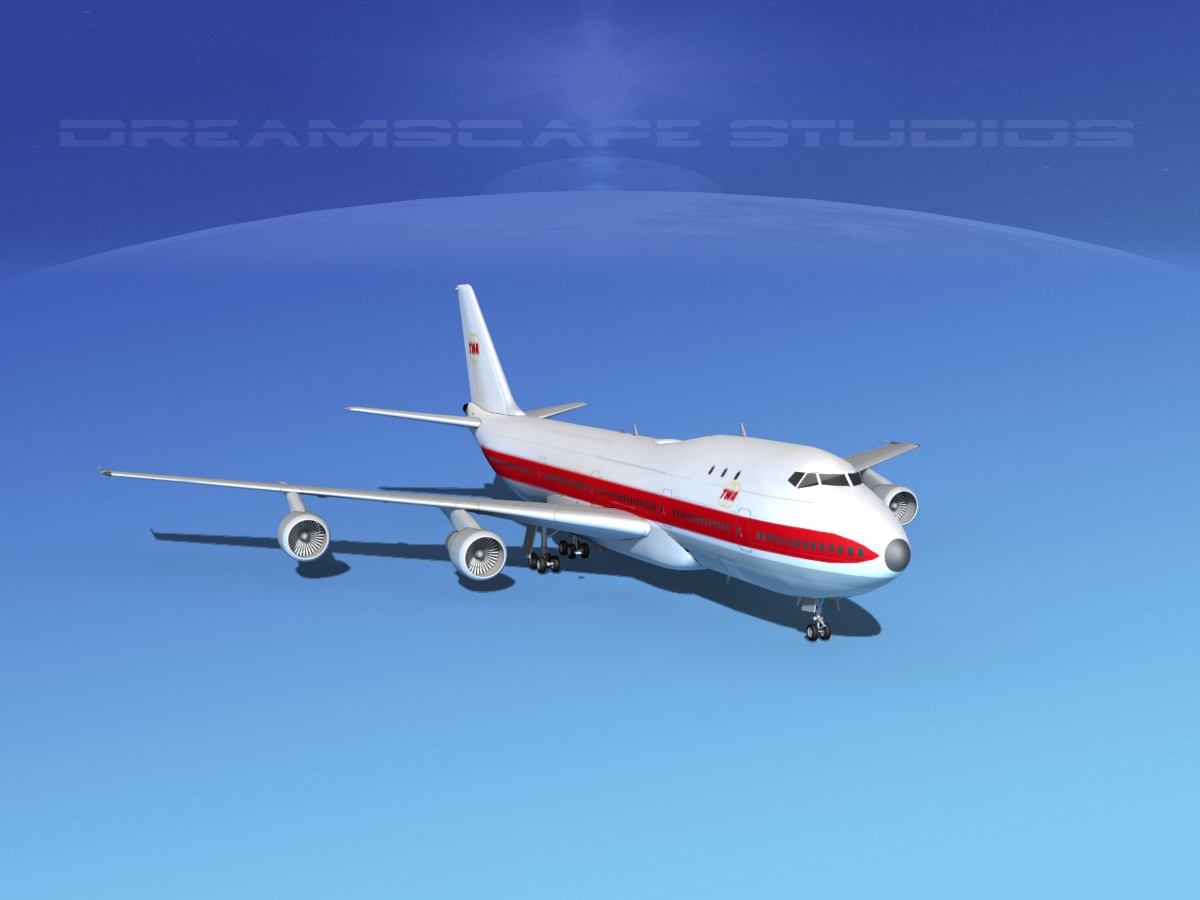 Boeing 747-100 TWA 1 3D model_2