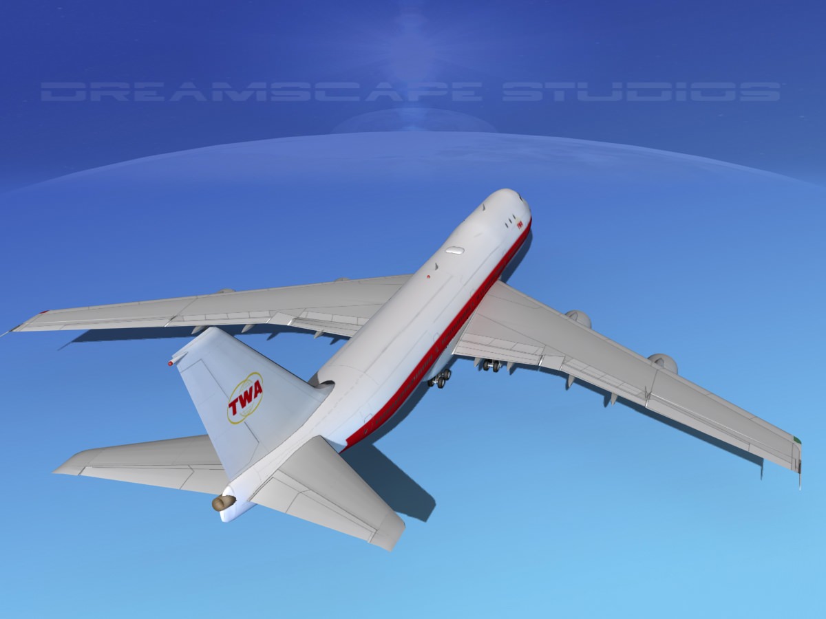 Boeing 747-100 TWA 1 3D model_6