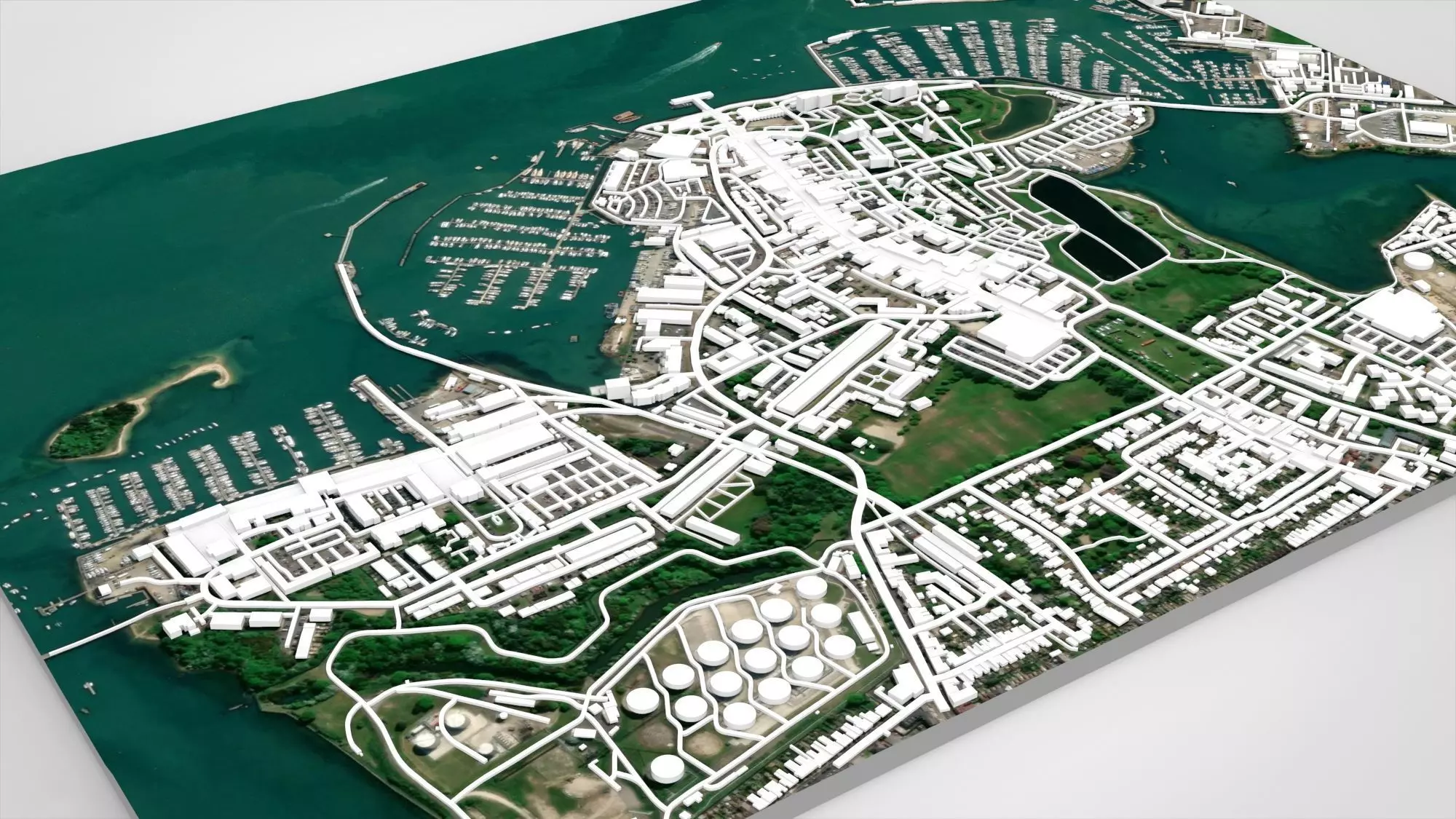 Premier Gosport Marina Boatyard England 3D model