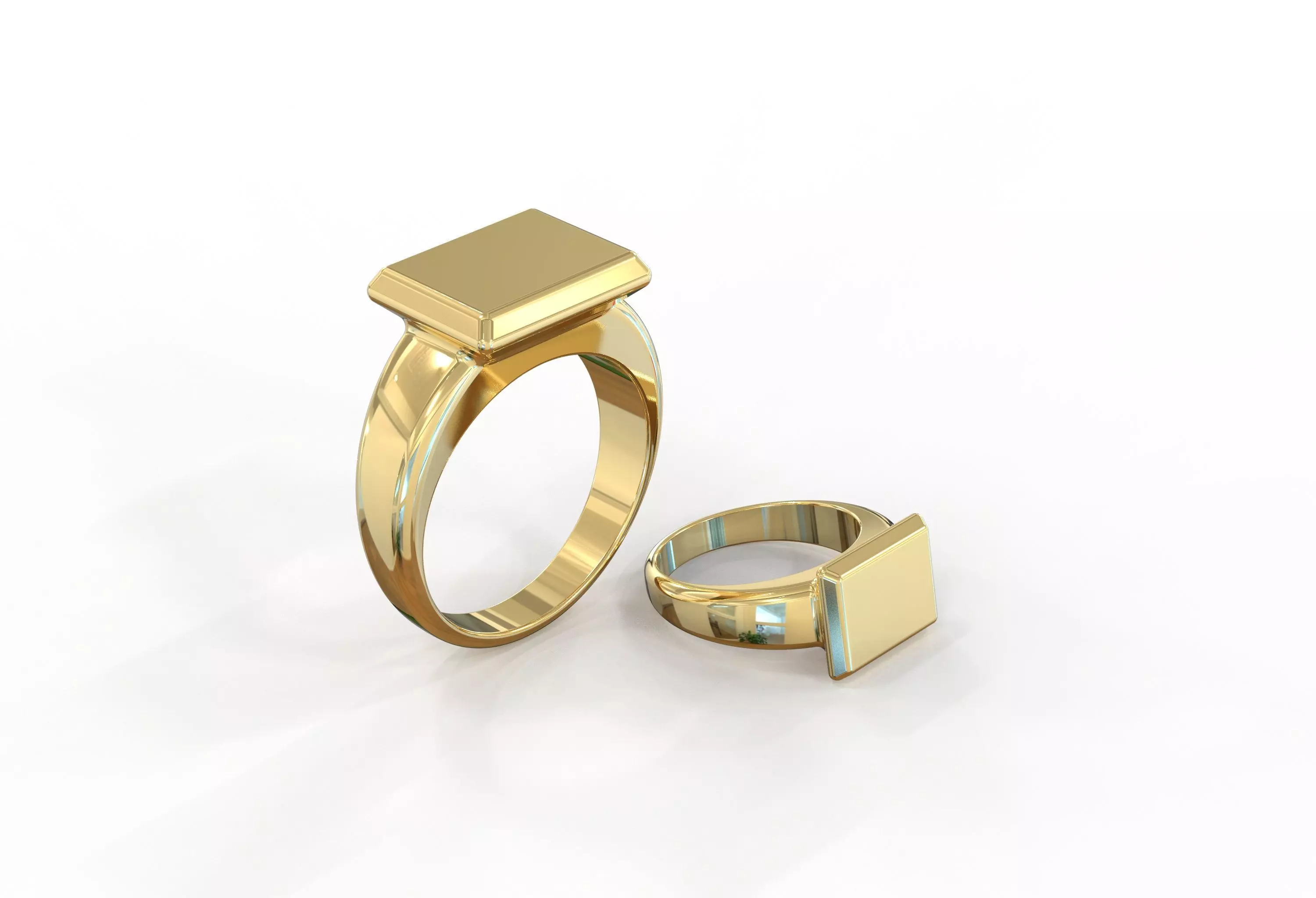 Signet ring 3D print model