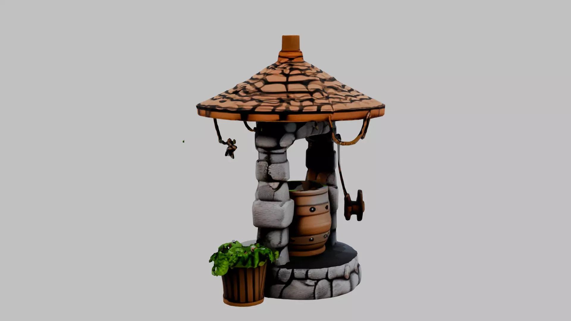 stone well Free 3D model