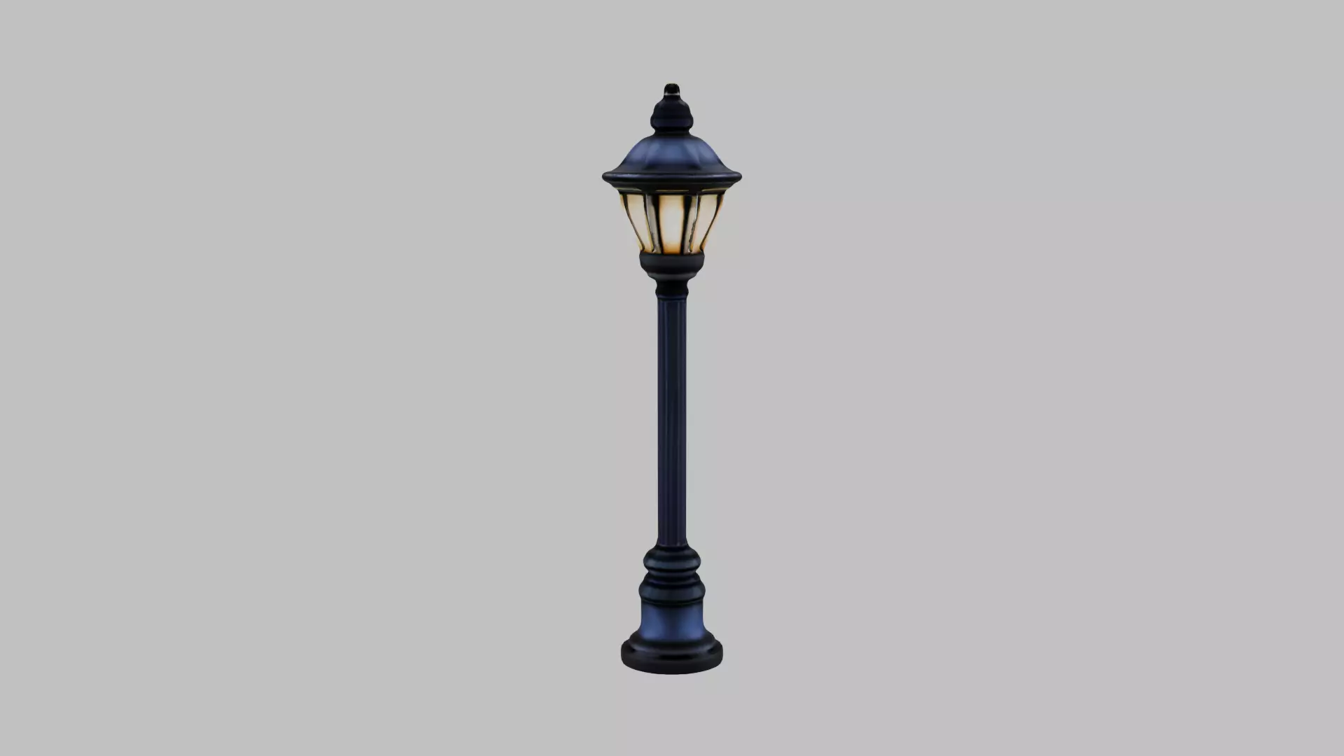 modern lamp post Free low-poly 3D model