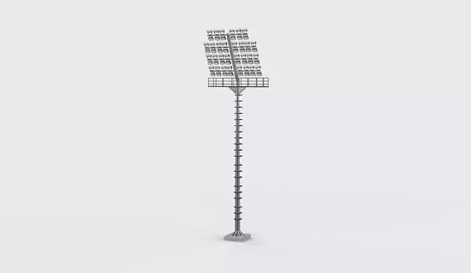 Low poly Stadium Lights 03 3D model