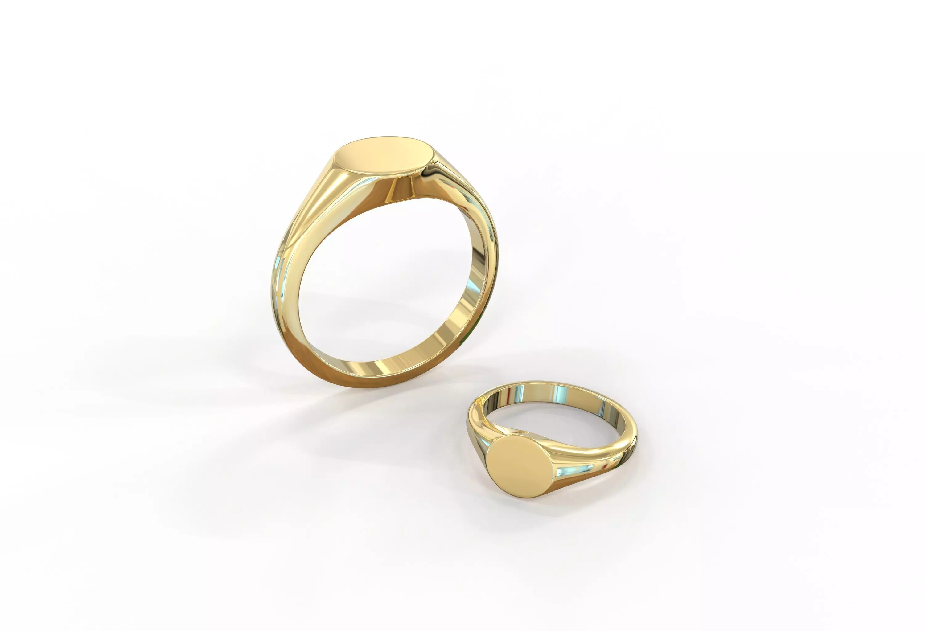 Signet ring 3D print model