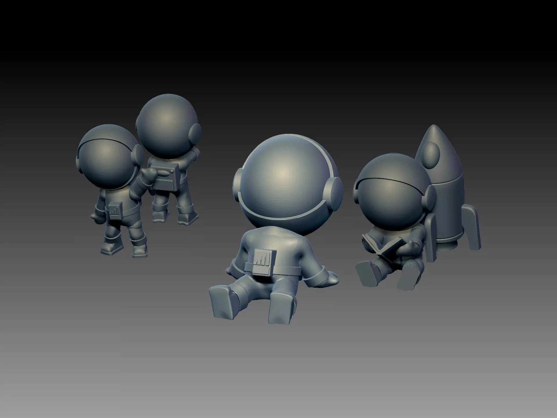 Cute Astronaut decoration 3D print model