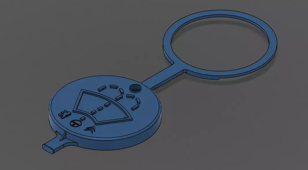 Tapa deposito sapito peugeot 3D print model