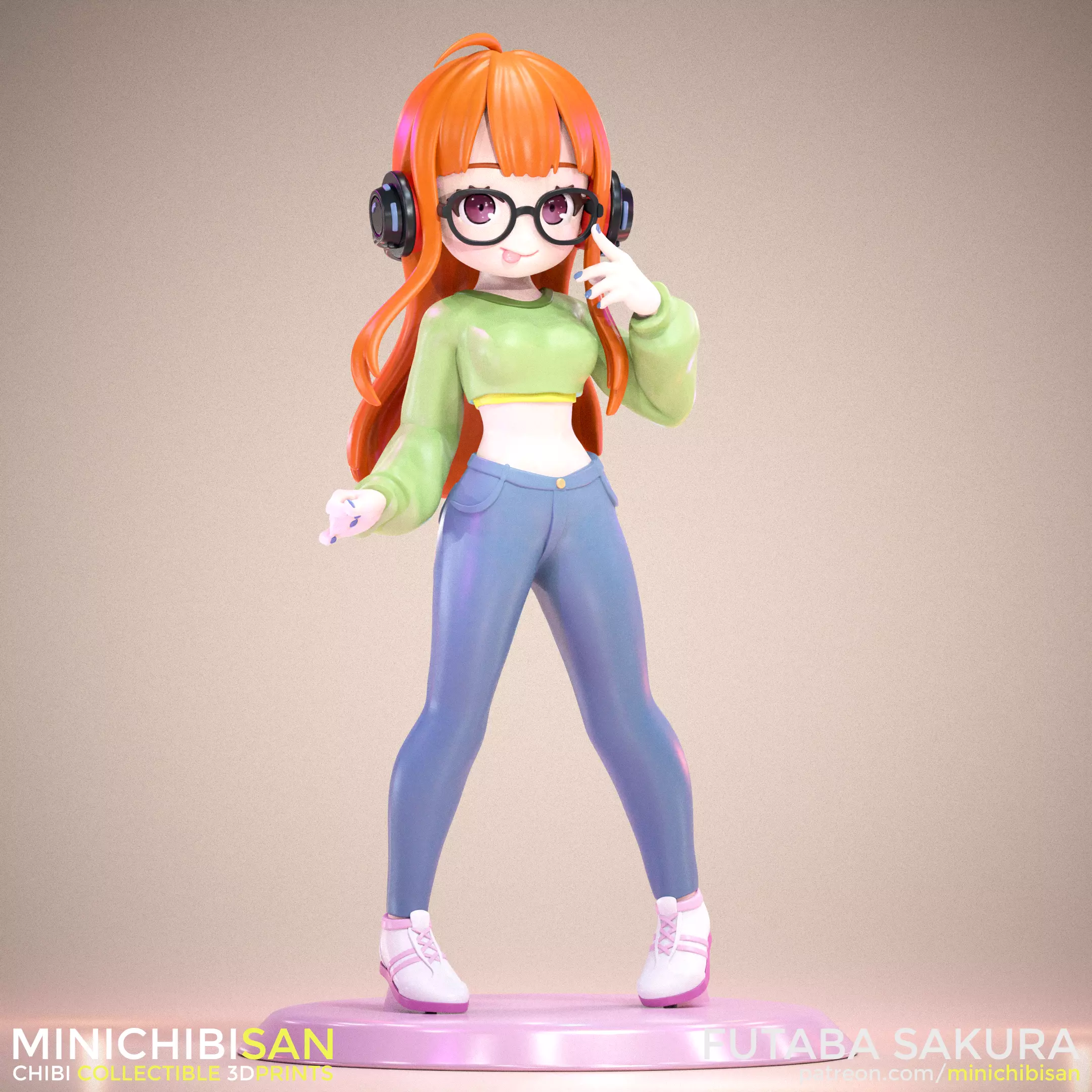Futaba Sakura - Cute Daily Hacker Mode - Persona Game 3D print model