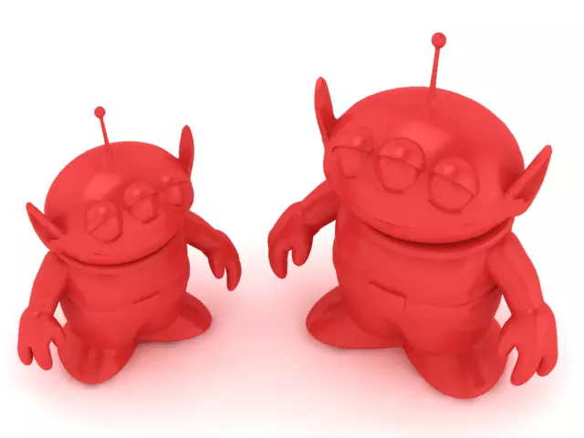 Cute Alien Cartoon Character 3D Model 3D print model