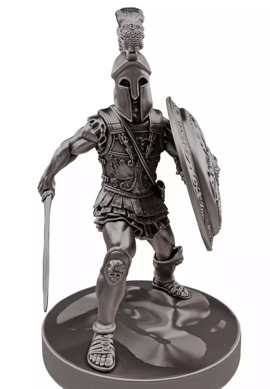 Ancient Hoplite - 3D Printable Miniature Model 3D print model