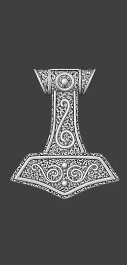 Warrior Axe pendant at 3d printed file 3D print model